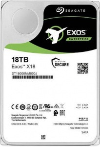Жесткий диск Seagate Exos X18 ST18000NM000J,18ТБ, 3.5", SATA III, 256 Мб