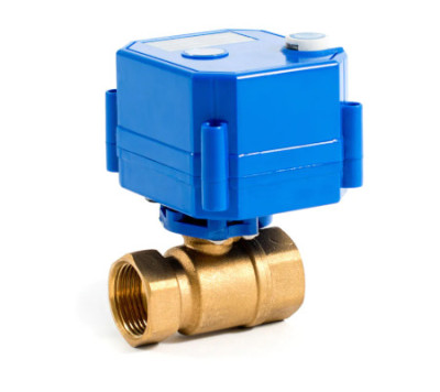 Шаровый кран с электроприводом Шаровый кран 3/4" с электроприводом, 12V