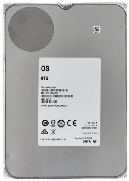 Жесткий диск OS Seagate 8TB HDD Exos 7200 ST8000NM003G