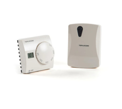 Термостат комнатный Teplocom TS-2AA/3A RF2, беспроводной, реле 250В, 3А