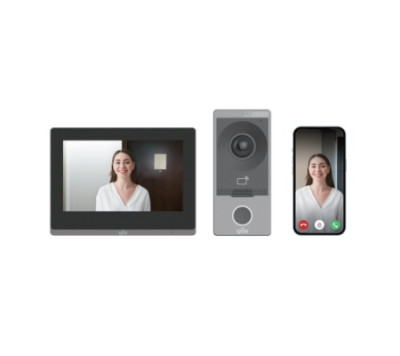 Комплект системы видеодомофонии Uniview KIT/201S/372S