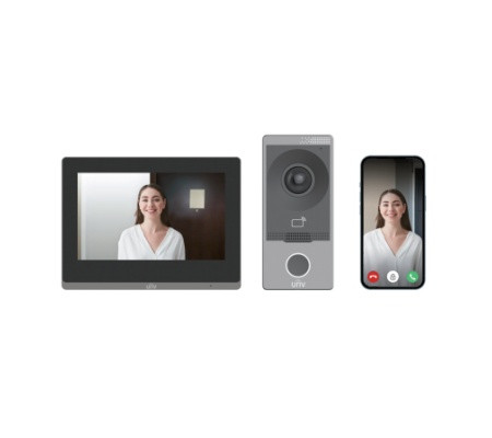 Комплект системы видеодомофонии Uniview KIT/201S/372S