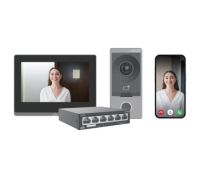 Комплект системы видеодомофонии Uniview KIT/201S/372S/NSW2020
