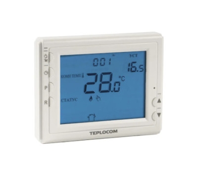Проводной программируемый термостат TEPLOCOM TS-Prog-2AA/8A