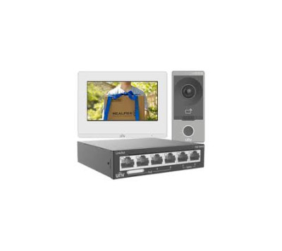 Комплект системы видеодомофонии Uniview KIT/201S/372S/NSW2020-Z