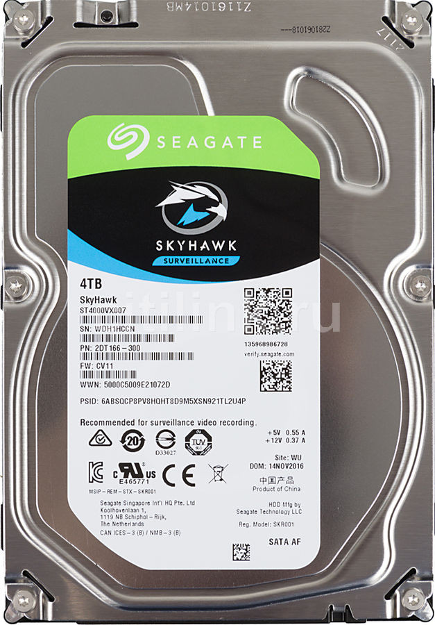 Seagate ST4000VX007 SkyHawk - купить по цене 8 900 руб. в интернет ...